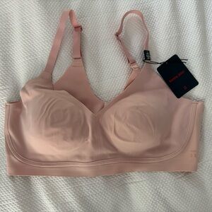 NEW Tommy John Comfort Smoothing Triangle Bralette in peach skin color